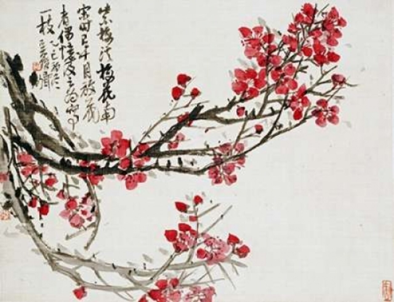Plum Blossoms Poster Print by Wu Changshuo - Item # VARPDX264706